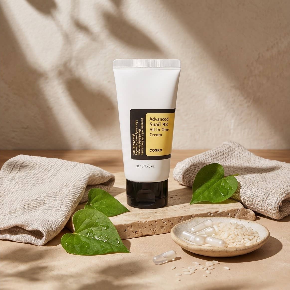 COSRX Advanced Snail 92 Duo Kit, gelrens og gelkrem med sneglemucin