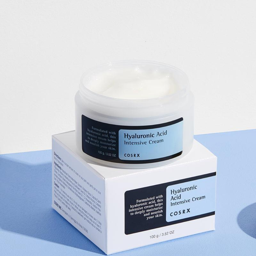 COSRX Hyaluronic Acid Intensive Cream, fuktighetskrem med hyaluronsyre, 100 g