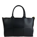 Woven Leather Bag | Zip Closure | Gold Hardware | Adjustable Strap | Handcrafted in Italy | Florence Leather