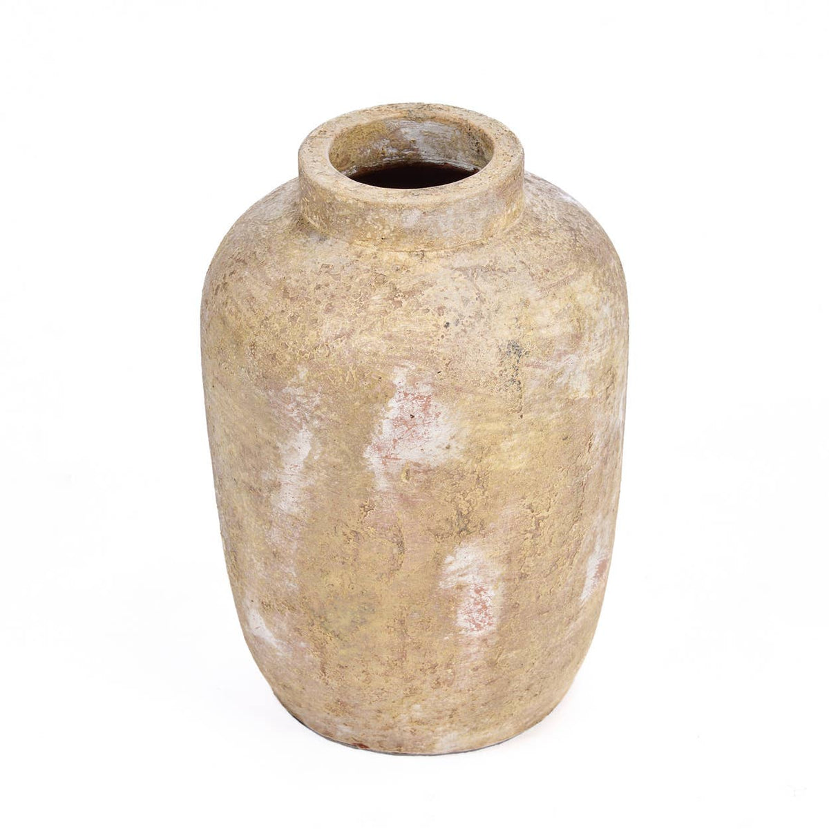 The Clay Echo Vase, vase i keramikk og terrakotta, Cream, M