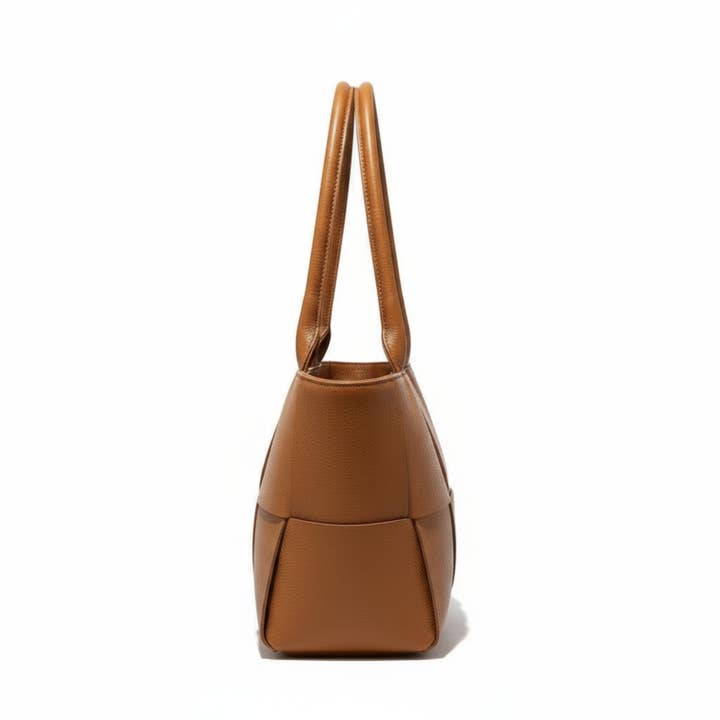 Bella Classica | Dollaro Leather Tote Bag | Camel | Large | Handcrafted in Italy