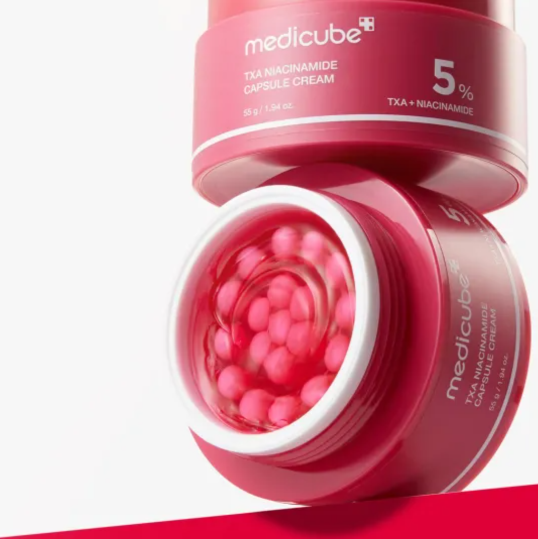 Medicube TXA Niacinamide Capsule Cream, ansiktskrem med kapsler, 55 g