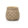 The Knot Concrete Planter – Natural, stor betongpotte med knutemønster, L