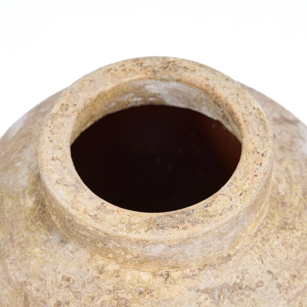 The Clay Echo Vase, vase i keramikk og terrakotta, Cream, M