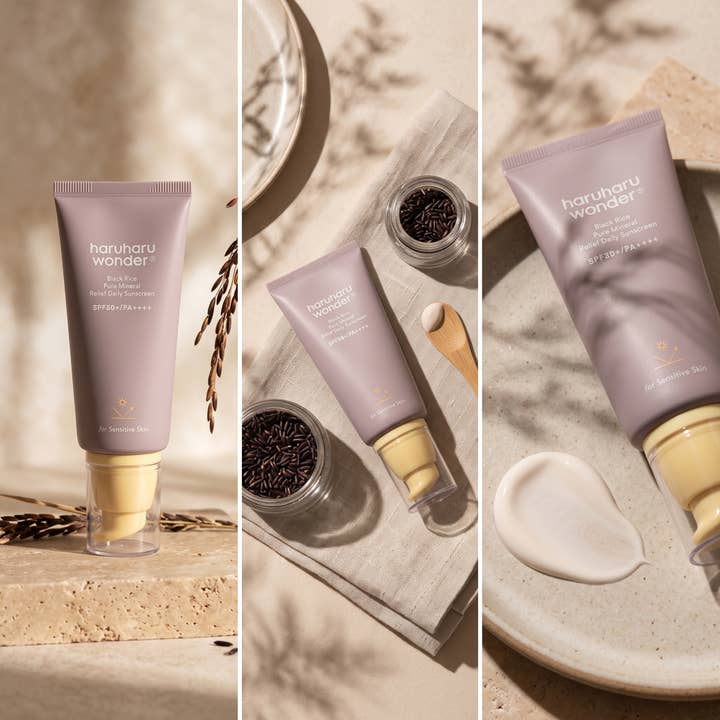 Haruharu Black Rice Pure Mineral solkrem SPF50+ 50 ml