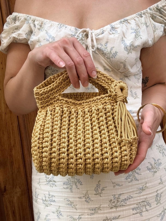 Lamu Brand Nador Handbag | Handwoven Nautical Cord | 6 Colours | Handcrafted in Marrakech