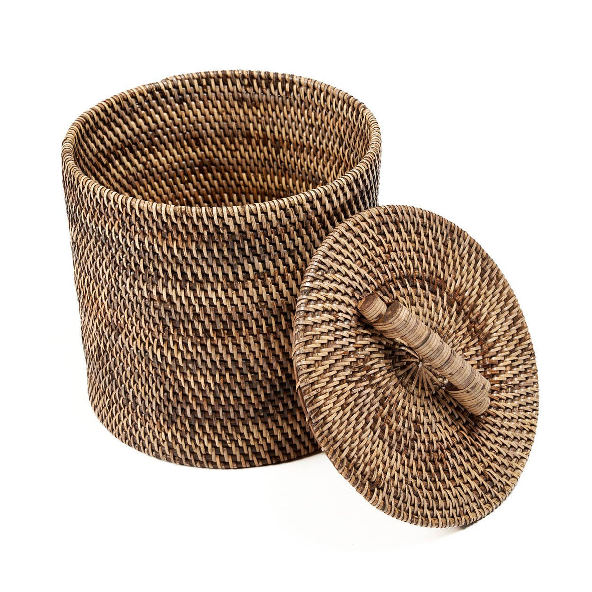 The Rattan Bin Low, oppbevaringskurv i rotting, Natural Brown