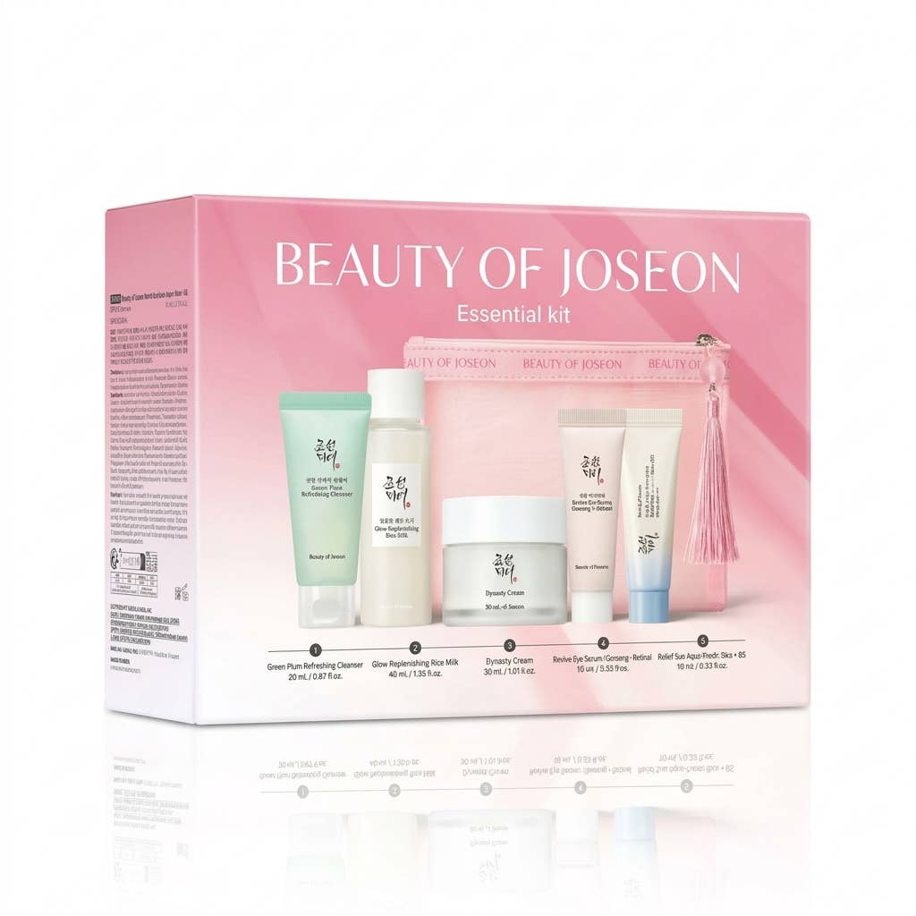 Beauty of Joseon – Glow Skin Essential Kit, 5‑delt hudpleiesett, 300 g