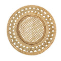 Rattan Charger Plate Gendis | Natural | Open Weave | 35 cm | Handwoven in Bali