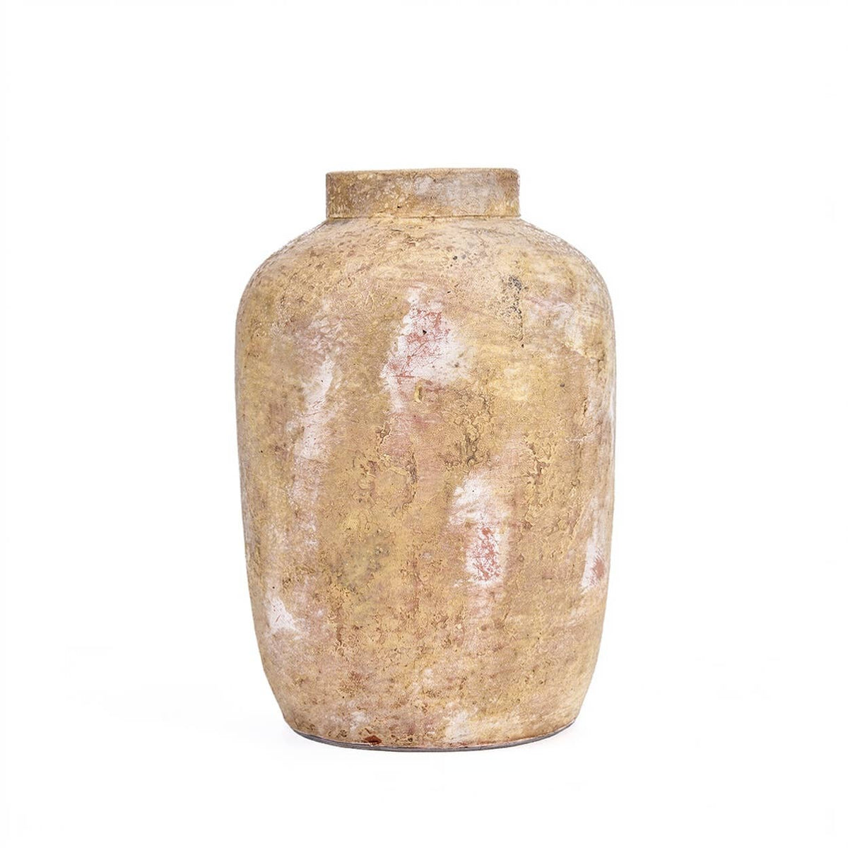 The Clay Echo Vase, vase i keramikk og terrakotta, Cream, M