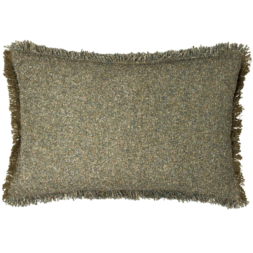 Doze pute med kort frynsekant, Moss, 40 × 60 cm