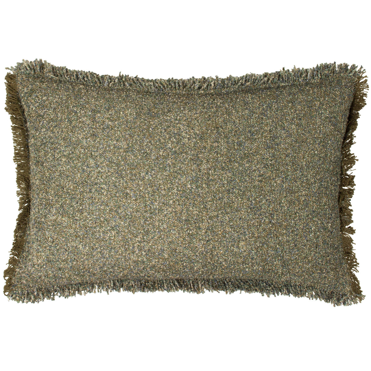 Doze pute med kort frynsekant, Moss, 40 × 60 cm