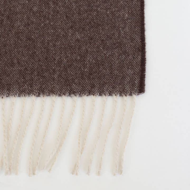 Tibet Throw | Cashmere & Merino Wool | Brown | 200 × 140 cm | Made in Ukraine