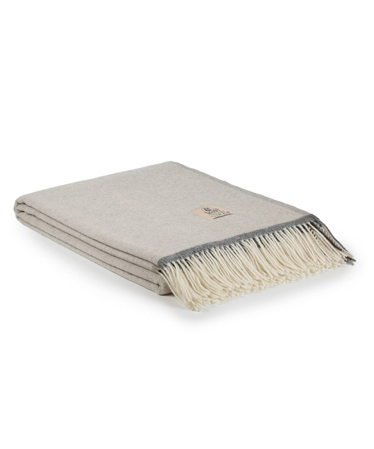 Milano Beige, pledd i merinoull og kasjmir, 140 × 200 cm