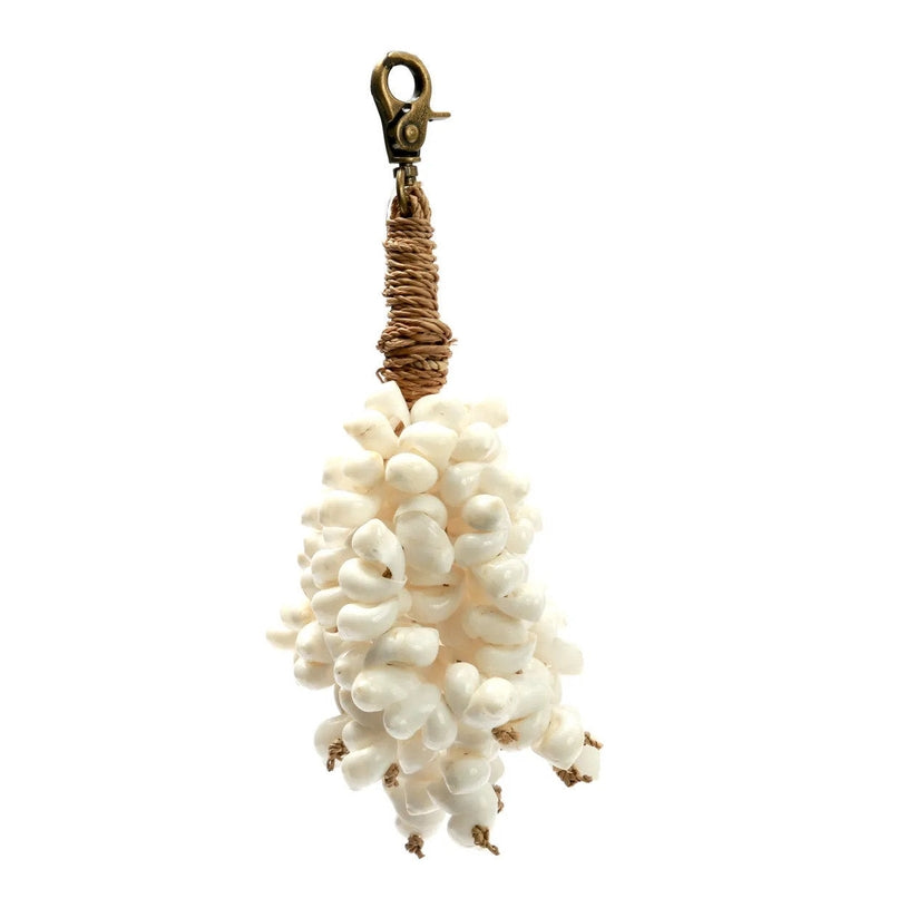 Kai Shell Keychain – White