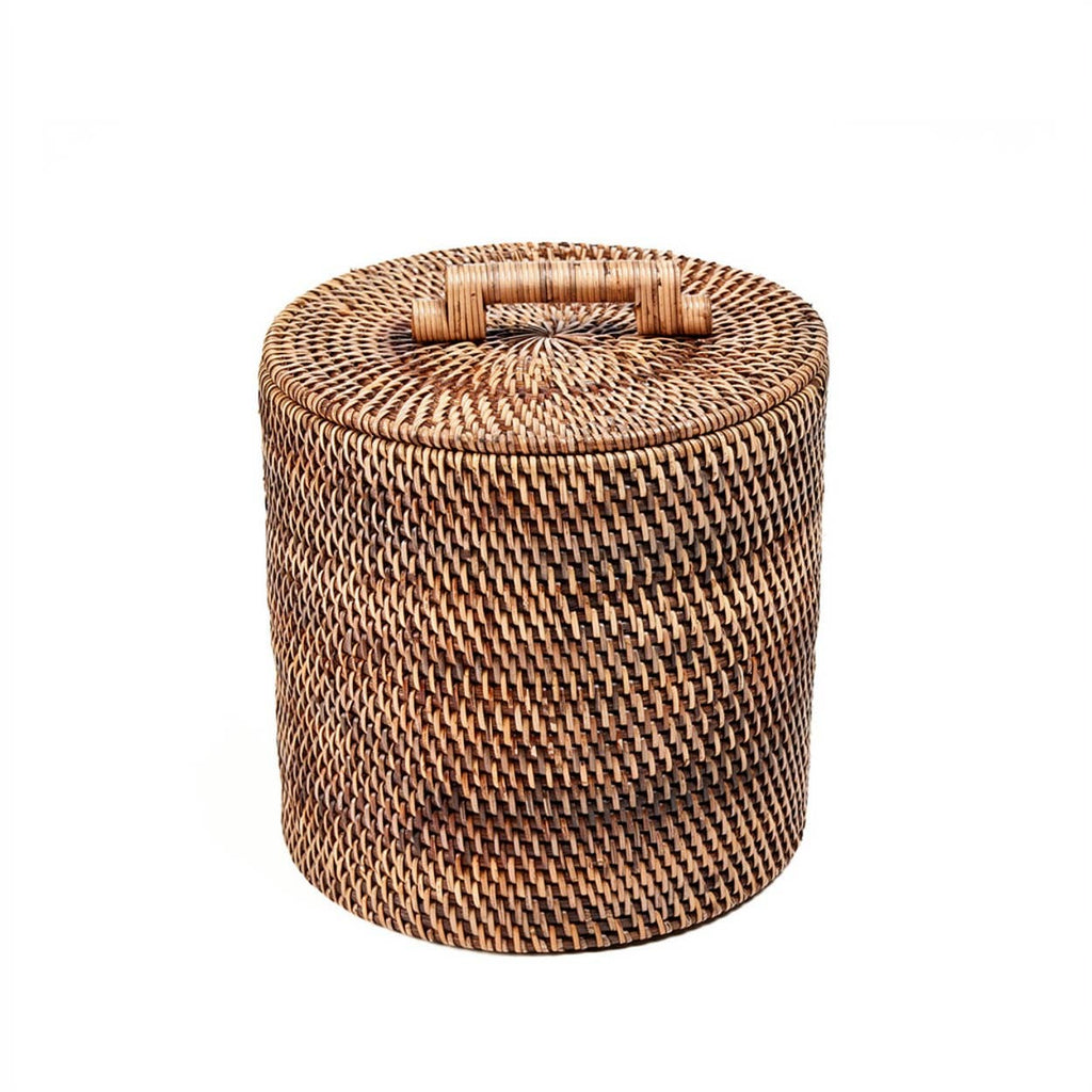 The Rattan Bin Low, oppbevaringskurv i rotting, Natural Brown