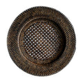Rattan Charger Plate | Dark Brown | 33 cm | Handwoven in Indonesia