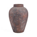 The Volcanic Vase, stor gulvvase i terrakotta, Burgundy, XXL
