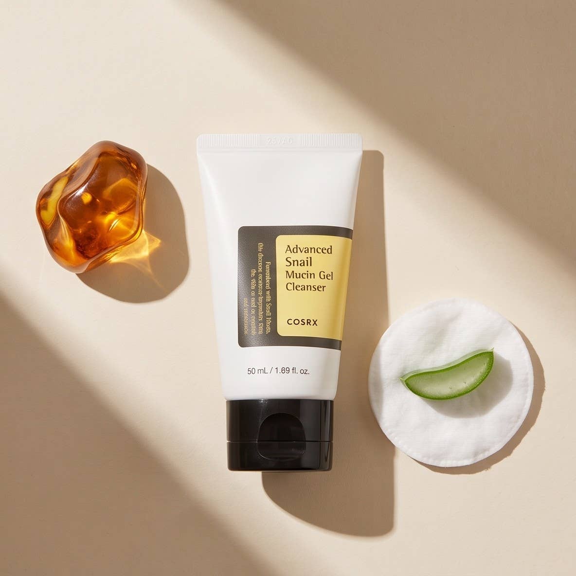 COSRX Advanced Snail Mucin Power Gel Cleanser, gelrens med sneglemucin, 50 ml