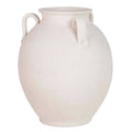 White Ceramic Vase | 28 × 28 × 30 cm