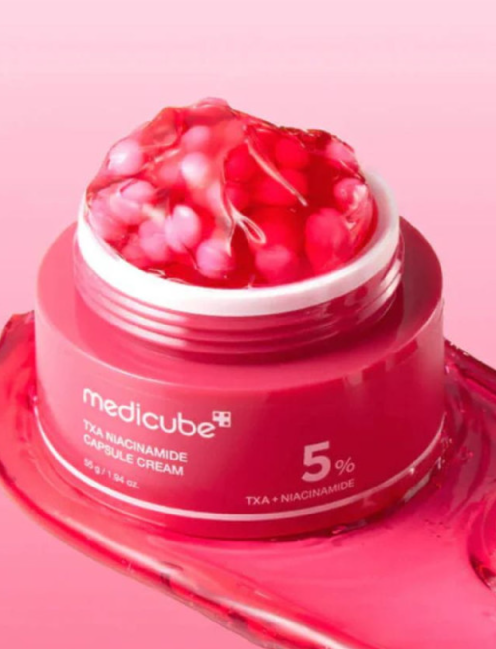 Medicube TXA Niacinamide Capsule Cream, ansiktskrem med kapsler, 55 g