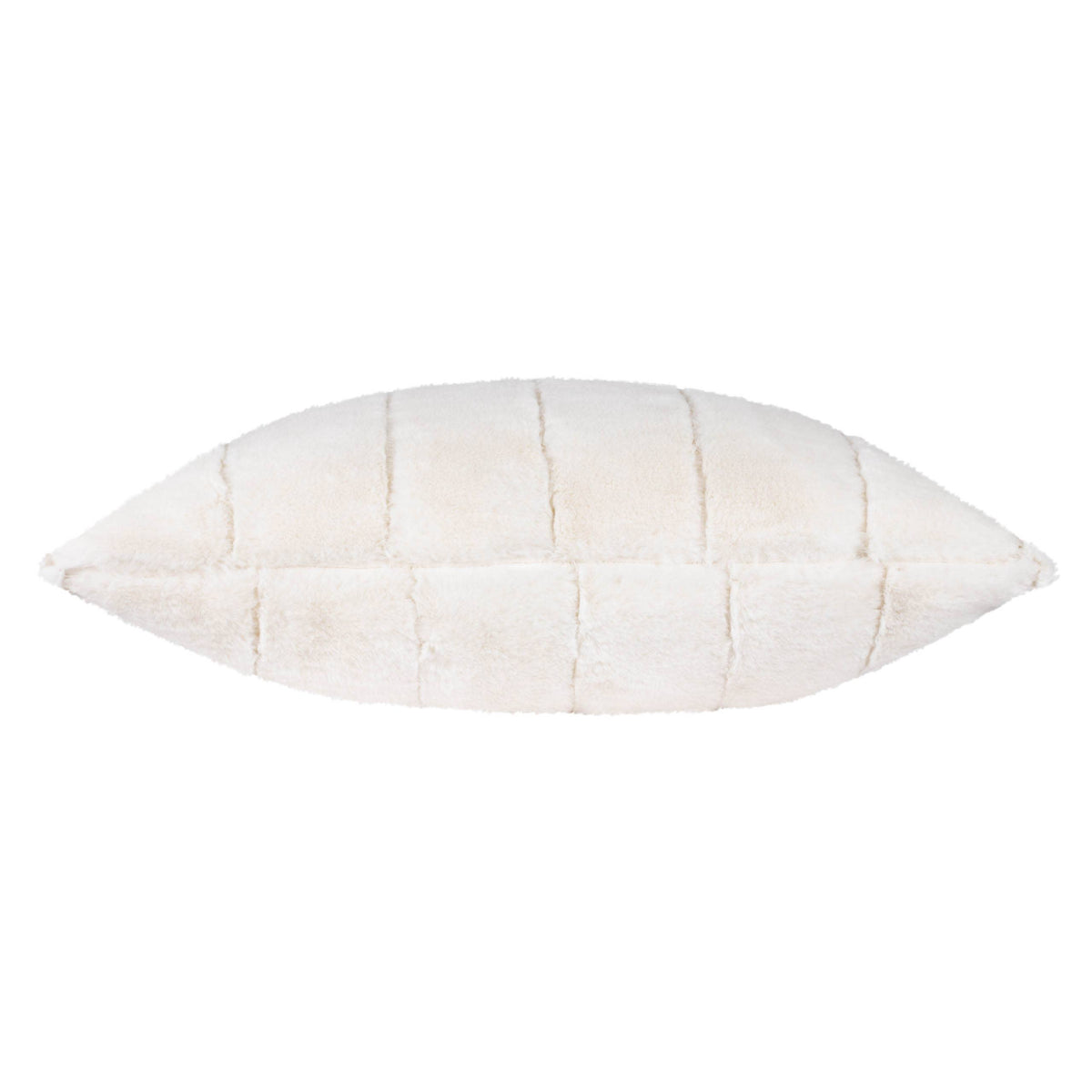 Empress pute i kunstpels, Cream, 45 × 45 / 55 × 55 cm