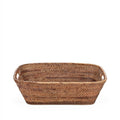 The Hannah skittentøyskurv med lokk i rotting, Natural Brown, L