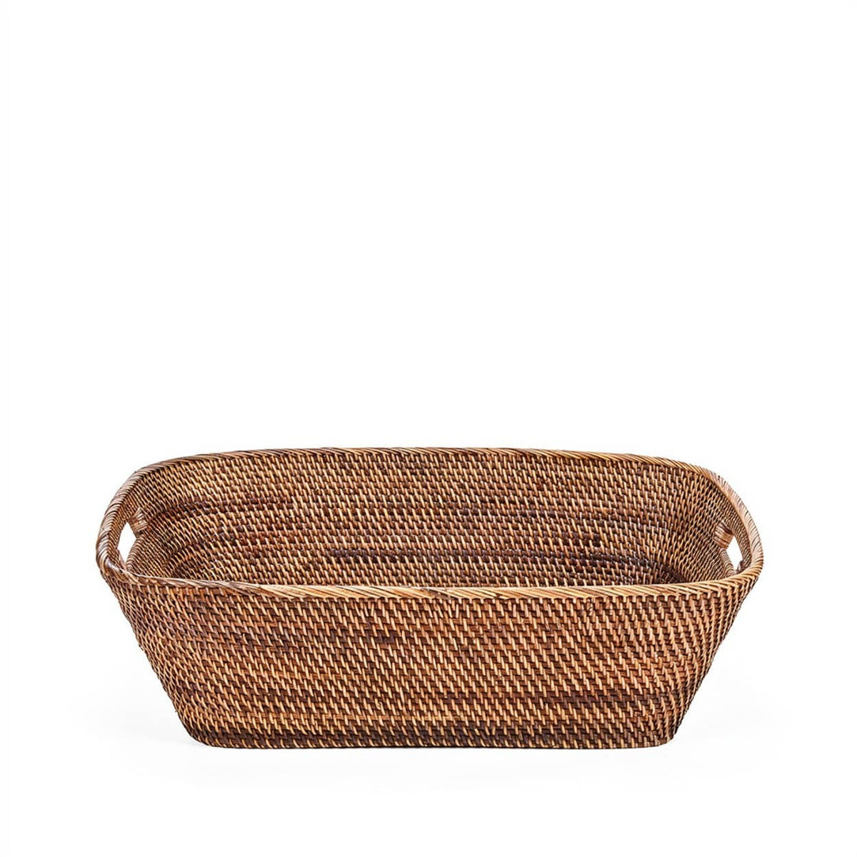 The Hannah skittentøyskurv med lokk i rotting, Natural Brown, L