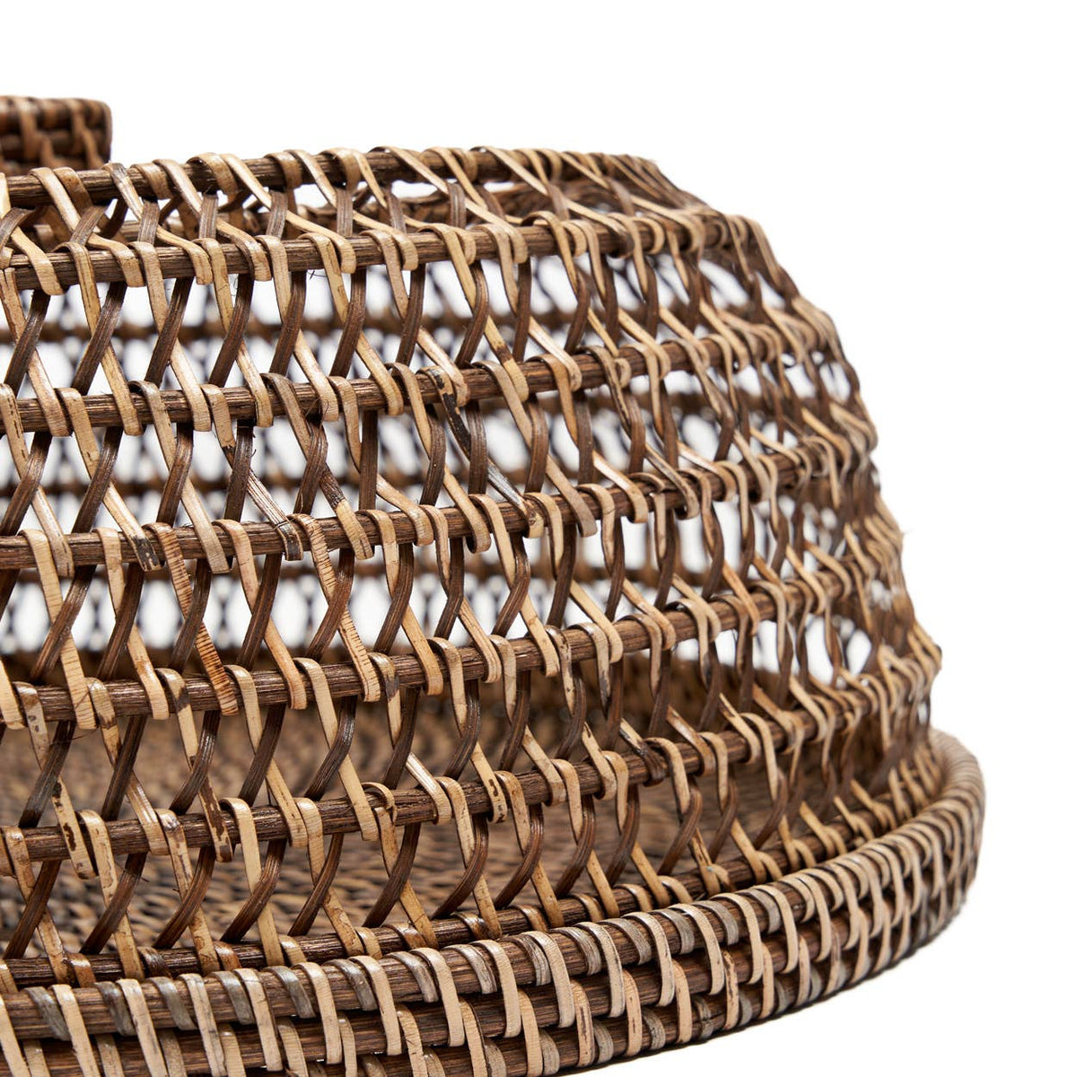 The Rattan Food Cover, matlokk i flettet rotting, Natural Brown, M
