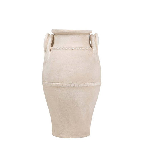 Beige Keramikkvase | 27 × 27 × 50 cm