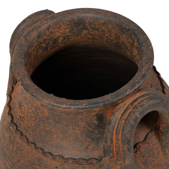 Brown Ceramic Vase | 32 × 32 × 60 cm
