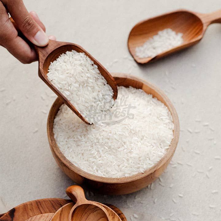 Handcrafted Teak Root Scoop – Natural Kitchen Spoon