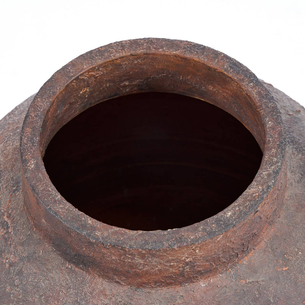 The Volcanic Vase, stor gulvvase i terrakotta, Burgundy, XXL