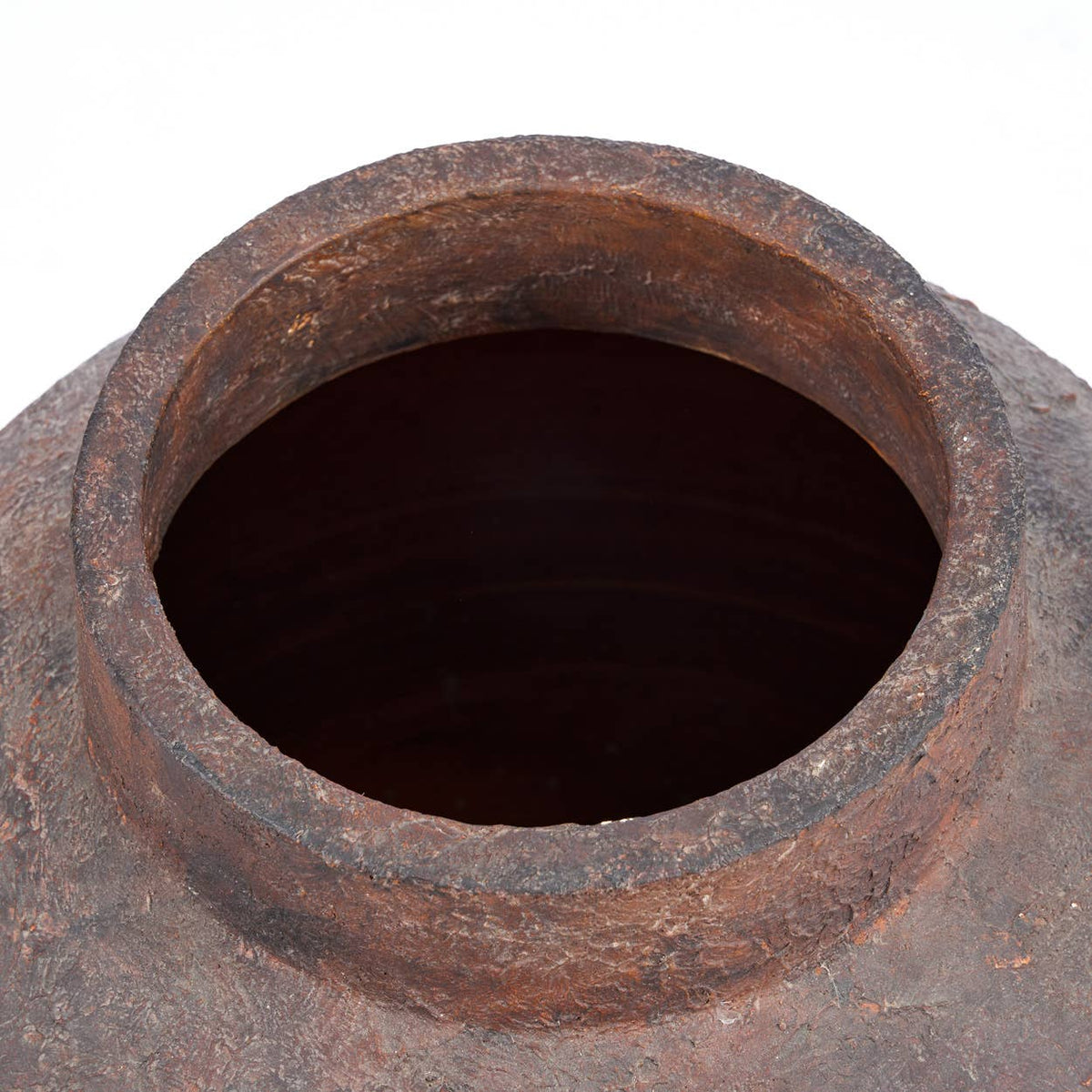 The Volcanic Vase, stor gulvvase i terrakotta, Burgundy, XXL