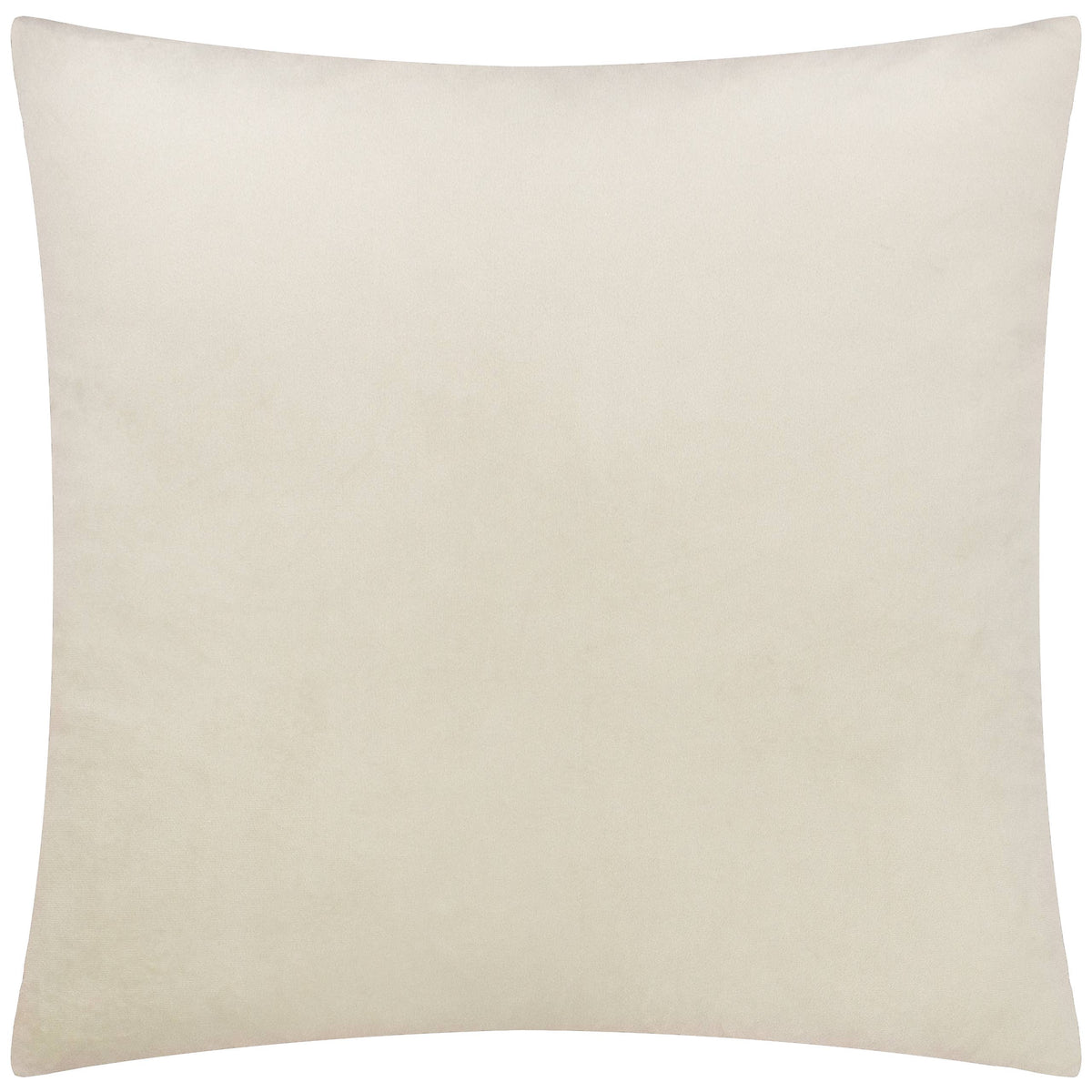 Croft pute i twillvev med velurbakside, Natural, 50 × 50 cm