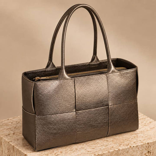 Bella Classica skinnveske, grigio