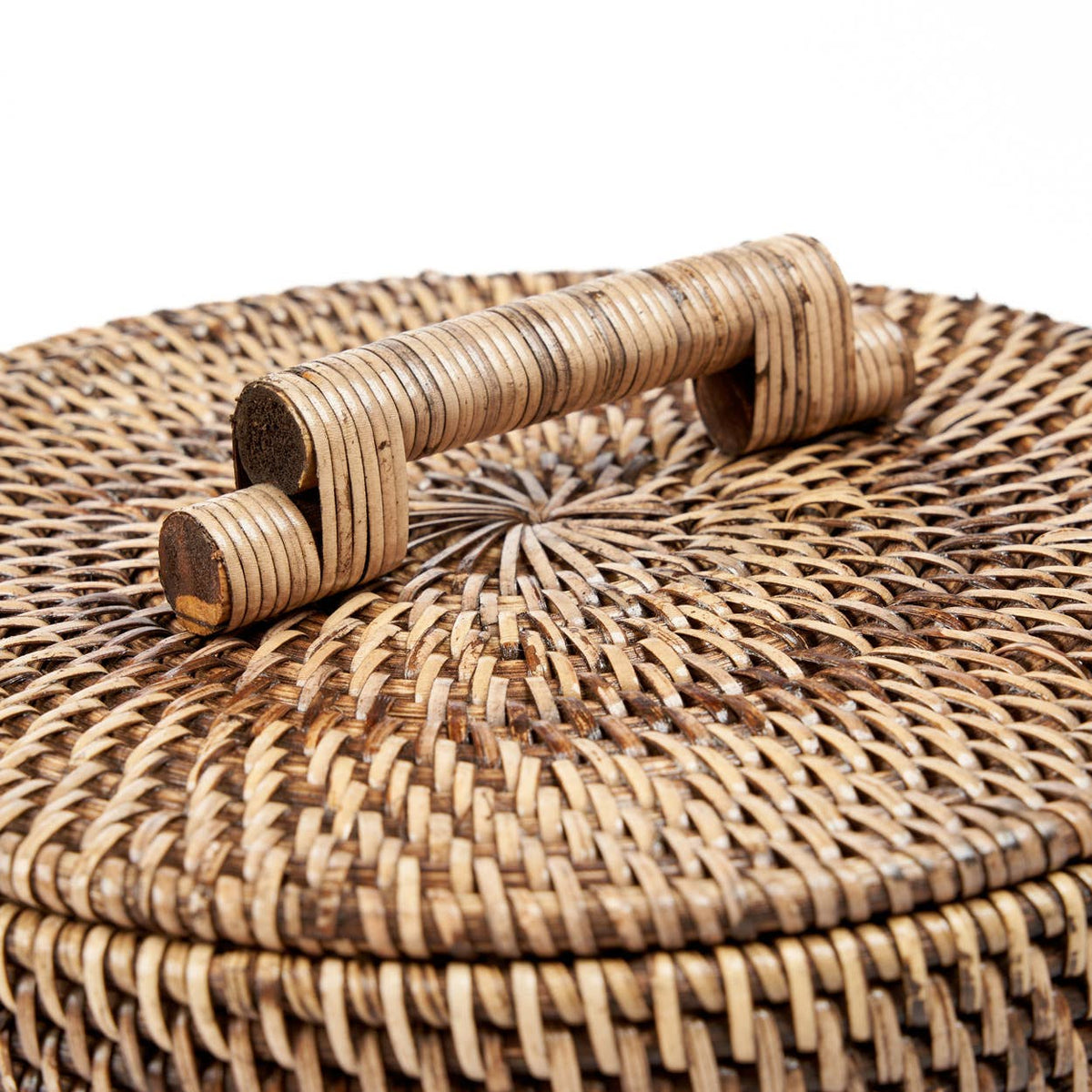 The Rattan Bin Low, oppbevaringskurv i rotting, Natural Brown