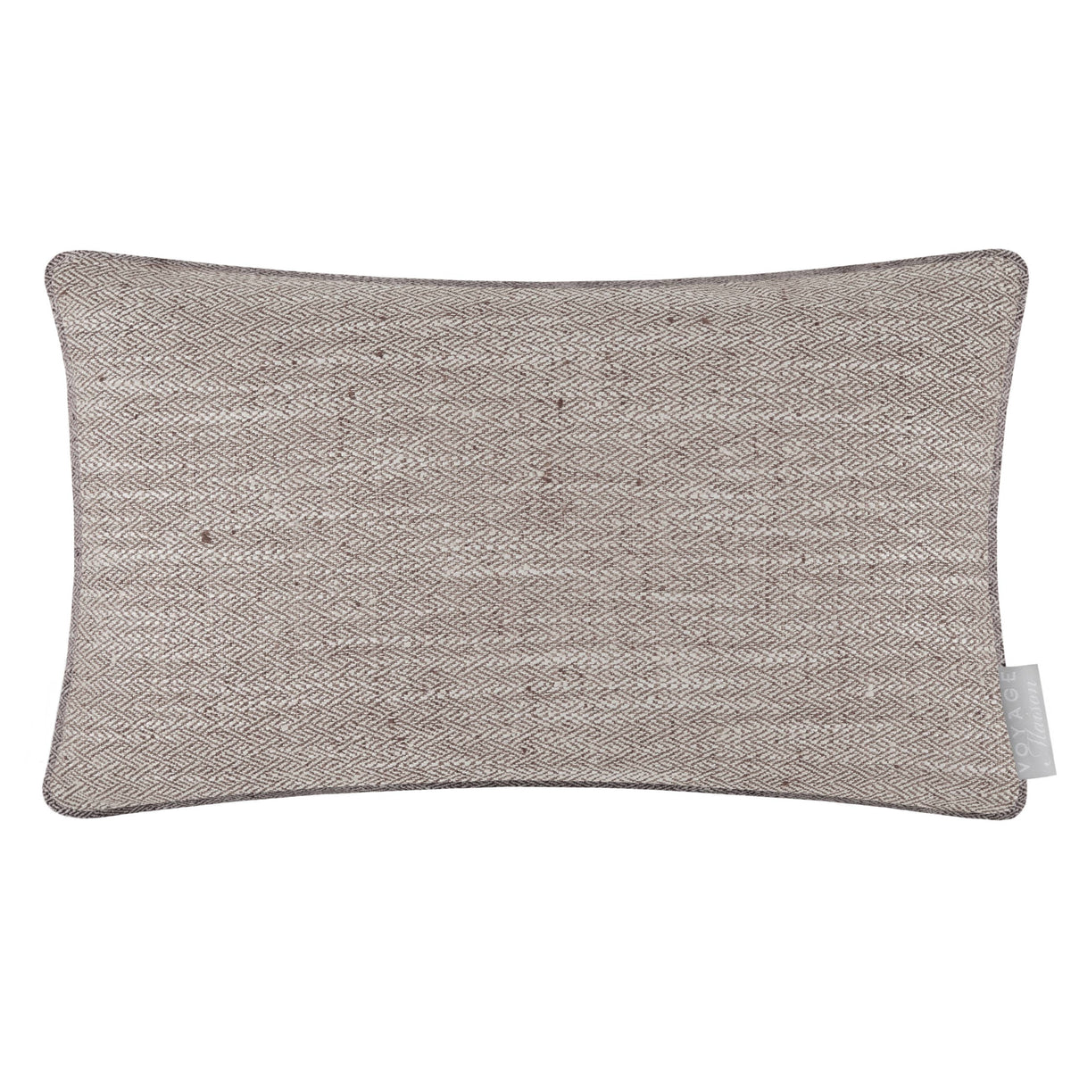 Jedburgh avlang pute med sildebeinsmønster, Nut, 30 × 50 cm