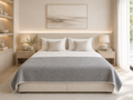 Wool Bed Runner Wild Dove, sengeløper i ullblanding, 130 × 250 cm