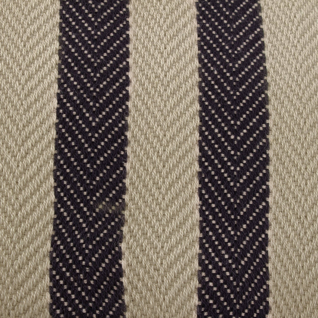 Benton stripet bomullspute, Natural, 40 × 50 cm