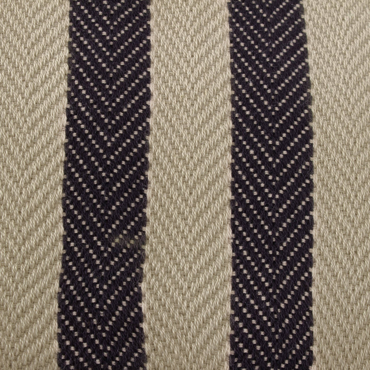 Benton stripet bomullspute, Natural, 40 × 50 cm
