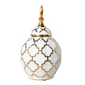 Tibor Relief Vase | Gray Ceramic | 16 × 16 × 28 cm | Contemporary Home Décor