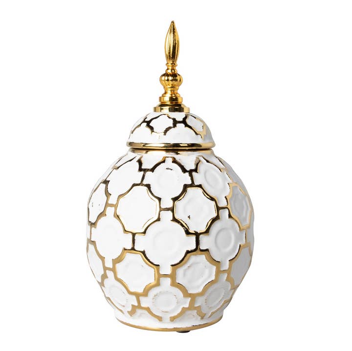 Tibor Relief Vase | Gray Ceramic | 16 × 16 × 28 cm | Contemporary Home Décor