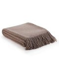 Wool Bouclé Throw Blanket Paris Cappuccino – pledd 200 x 140 cm