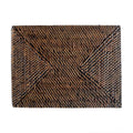 Rectangular Rattan Placemat | Dark Brown | 40 × 30 cm | Handwoven in Indonesia