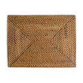 Rectangular Rattan Placemat | Brown | 40 × 30 cm | Handwoven in Indonesia