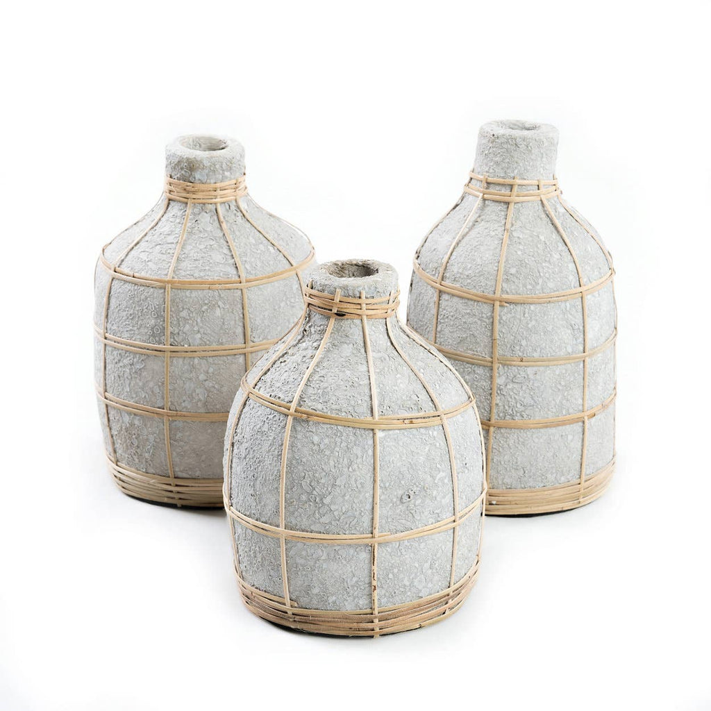 The Whoopy Vase, buet vase med rotting, Concrete Natural, L