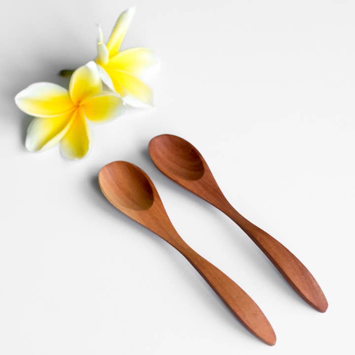 Handcrafted Small Wooden Spoon – Sapodilla Wood, Bali