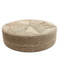 The Huge Pouffe – Natural, håndlaget sjøgress‑puff, 100×100 cm