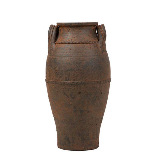Brown Ceramic Vase | 32 × 32 × 60 cm